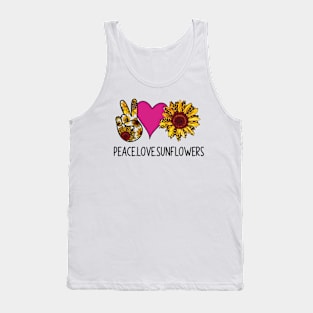 Peace Love Sunflowers Tank Top